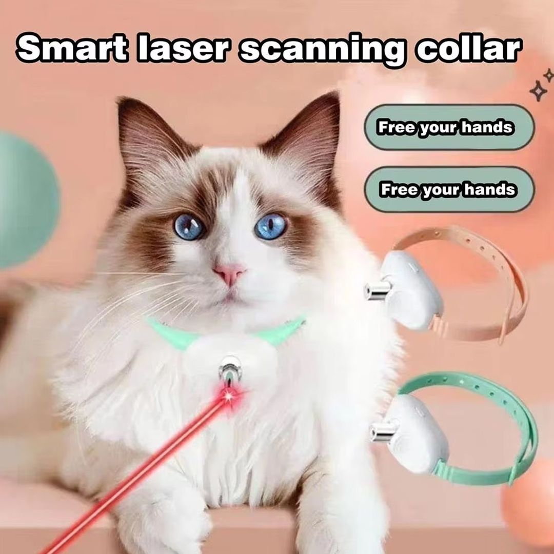 Smart LED Laser Cat Collar Toy - Laser Pointer Cat Toy Automatic 评论和价格