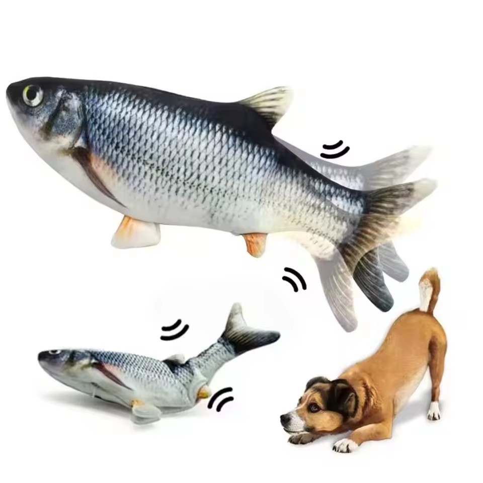 Cat Dog Toy Fish USB Charging  - Electric Floppy Fish Dog Toy 评论和价格