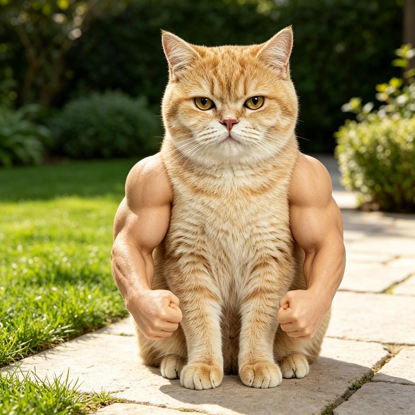 Funny Cat Muscle Arm 3D Printe - Interactive Squeaky Plush Dog Toy 评论和价格