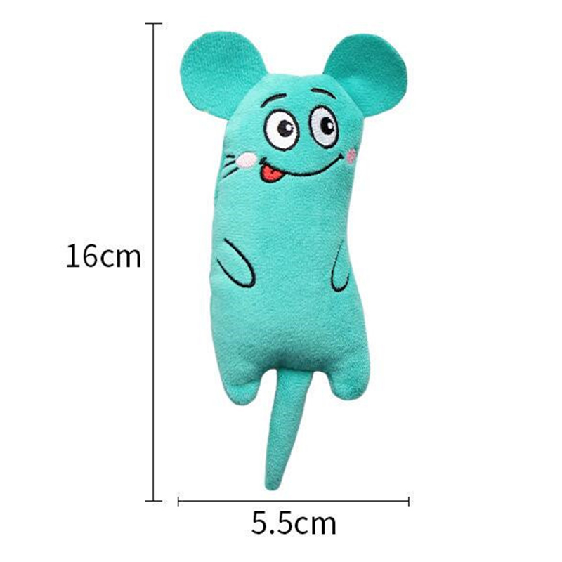 Funny Pet Plush Embroidery Cat - Catnip Interactive Plush Mouse 评论和价格