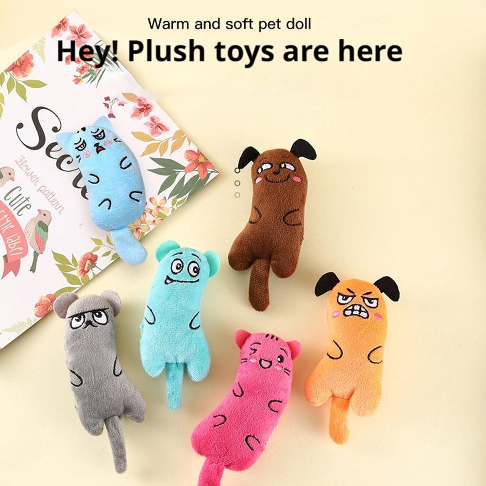 Cartoon Expression Cat Toys Pl - Catnip Interactive Plush Mouse 评论和价格