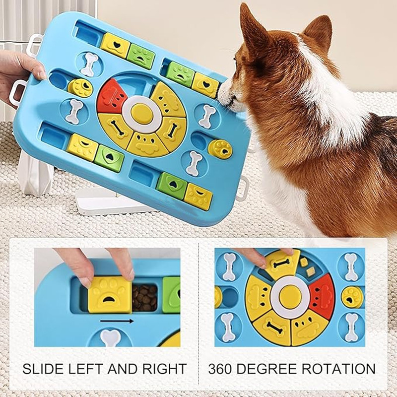 Interactive Dog Puzzle Toy for - Interactive Squeaky Plush Dog Toy 评论和价格