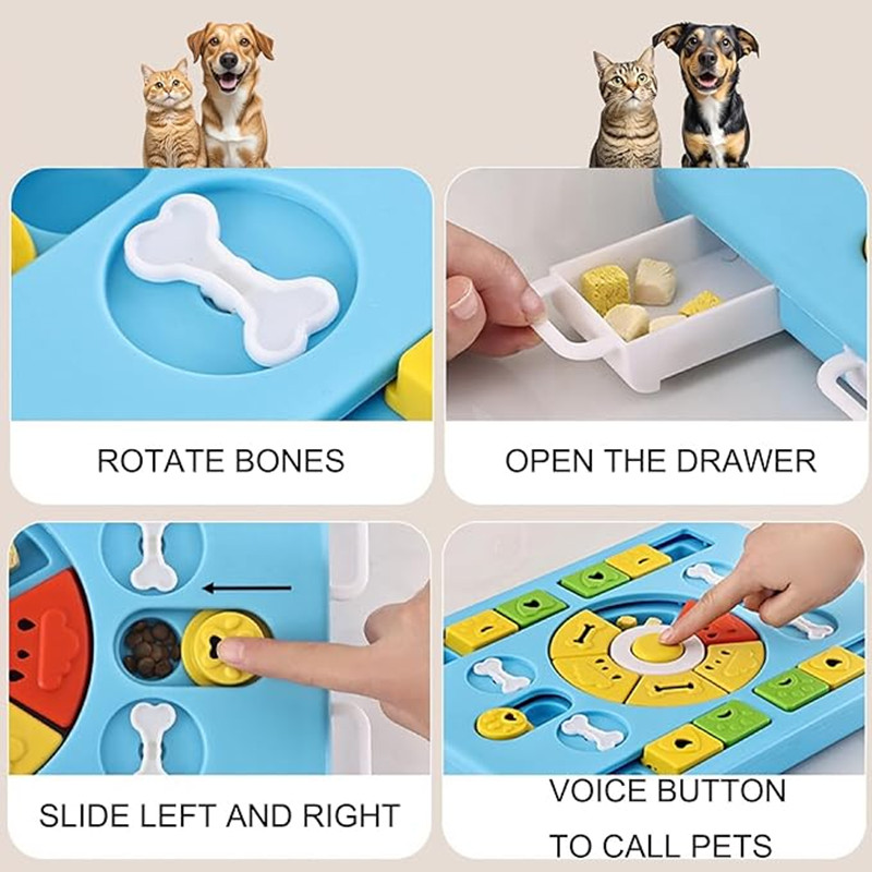 Interactive Dog Puzzle Toy for - Interactive Squeaky Plush Dog Toy 评论和价格