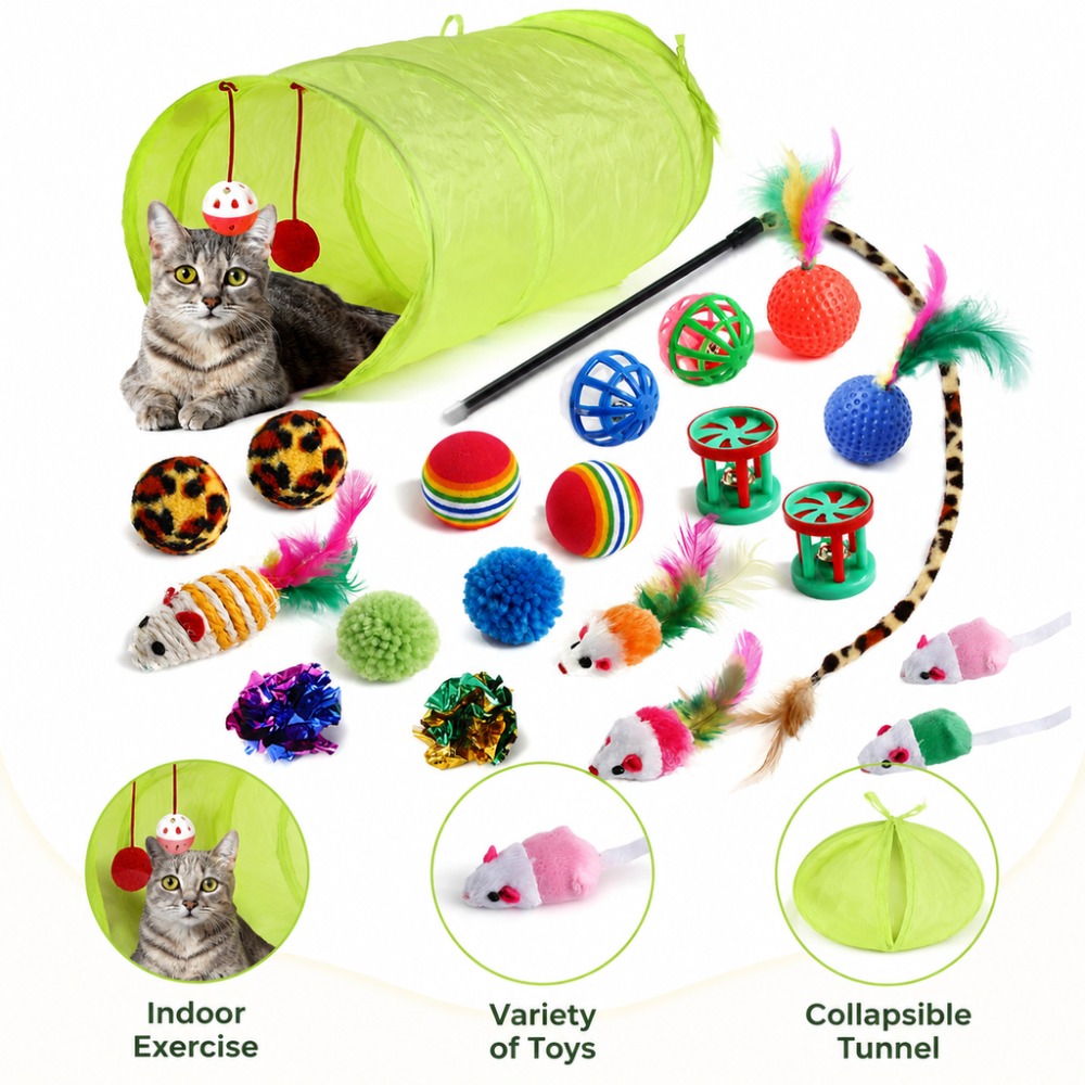 Kitten Play Toy Assortment Fea - Catnip Interactive Plush Mouse 评论和价格